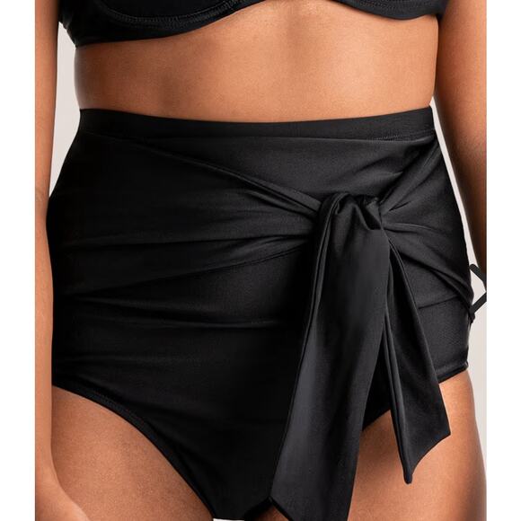 Brand New Shapermint Essentials Womens Size XL High Waisted Tie Belt Swim Bottom - Picture 1 of 7